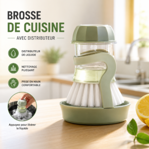 brosse à récurer avec réservoir – nettoyage puissant & sans effort
